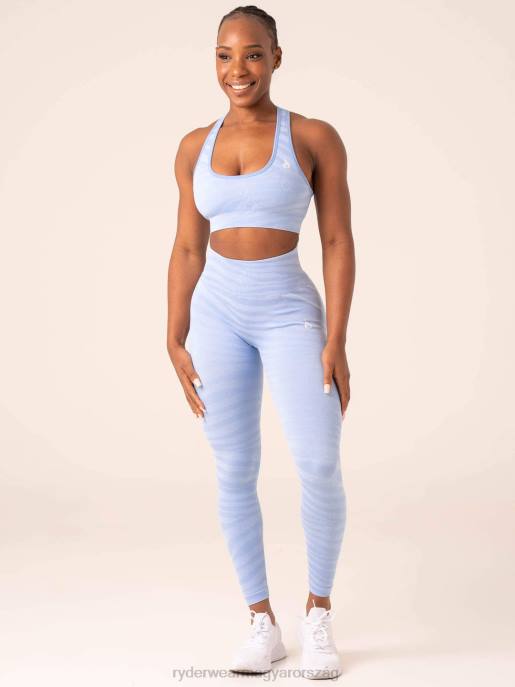 ruházat Ryderwear zebra varrat nélküli sportmelltartó égkék zebra nők B48F202