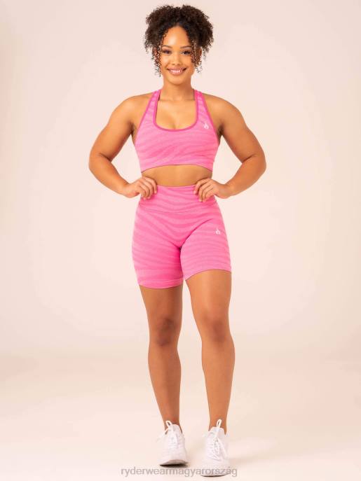 ruházat Ryderwear zebra varrat nélküli sportmelltartó rózsaszín zebra nők B48F201