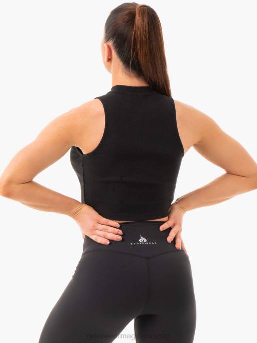 ruházat Ryderwear bordás terménytartály fekete nők B48F1089