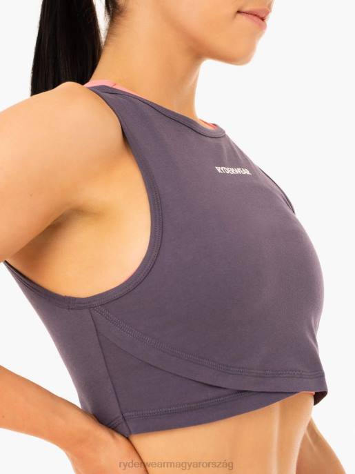 ruházat Ryderwear ismétlés cross over tank faszén nők B48F922