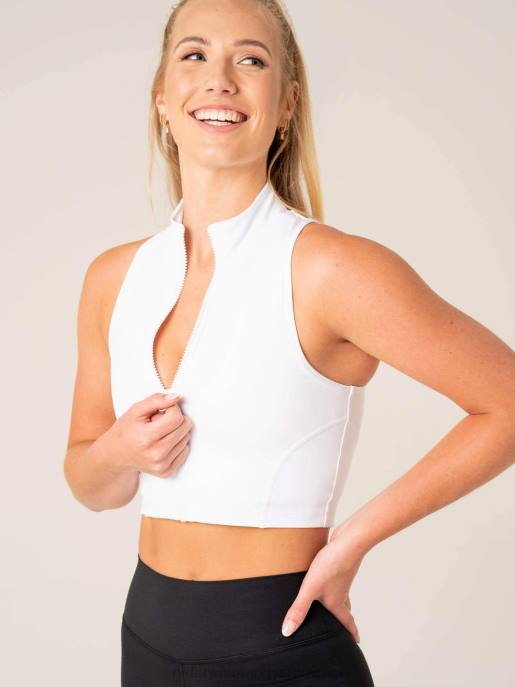 ruházat Ryderwear nkd cipzáras tartály fehér nők B48F769