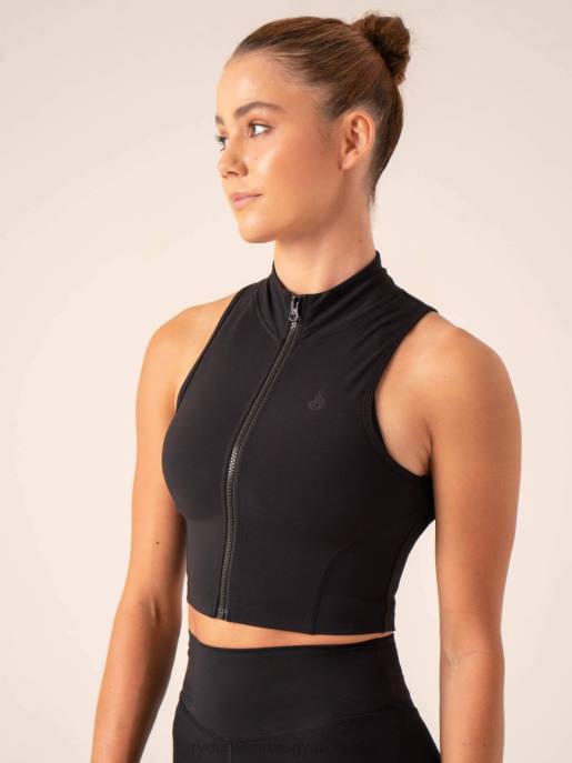 ruházat Ryderwear nkd cipzáras tartály fekete nők B48F771