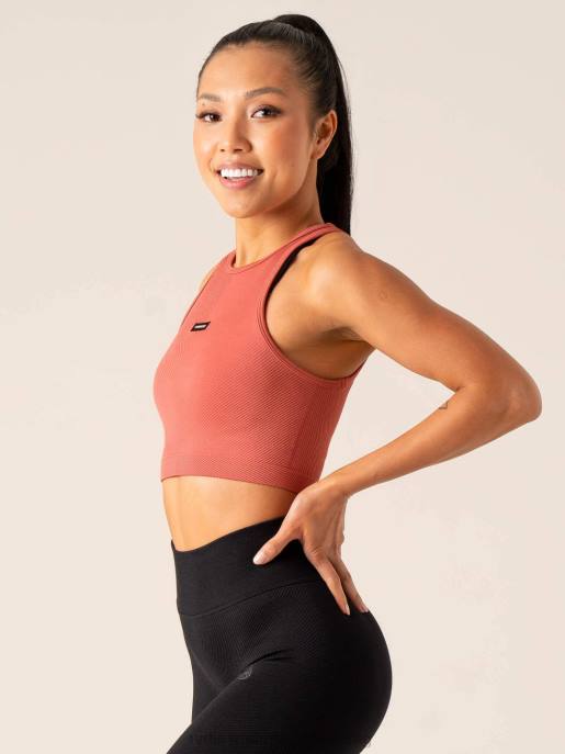 ruházat Ryderwear áramköri borda varrat nélküli tartály poros vörös nők B48F830