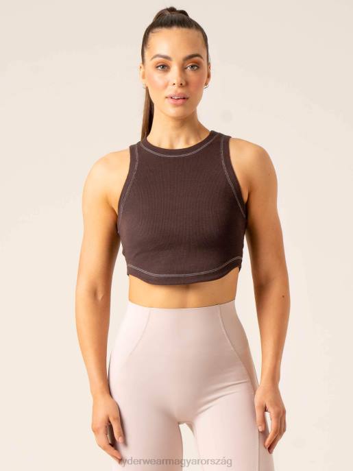 ruházat Ryderwear stride rib tank csokoládé nők B48F767