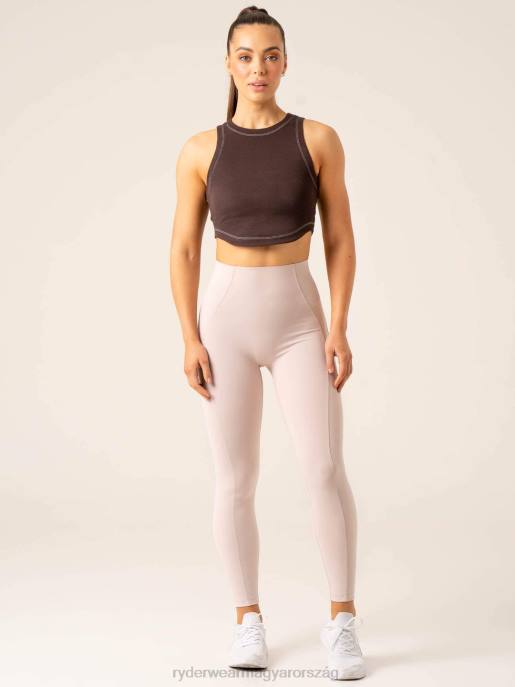 ruházat Ryderwear stride rib tank csokoládé nők B48F767