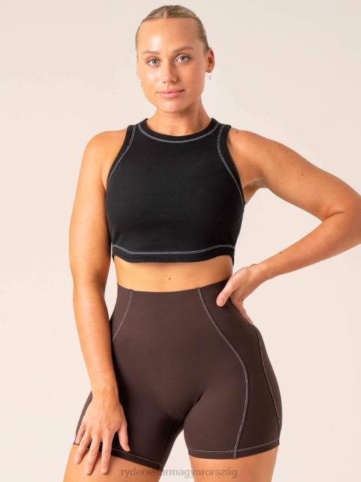ruházat Ryderwear stride rib tank fekete nők B48F768