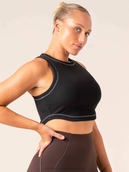 ruházat Ryderwear stride rib tank fekete nők B48F768
